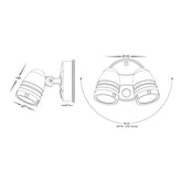 Havit Lighting Spot Lights Focus Polycarbonate Black Double Adjustable Lights-For-You